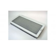 Каминная решетка Kratki 22x45 белая с жалюзи
