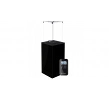 Газовый нагреватель Kratki PATIO MINI/G31/37MBAR/CZ - черное стекло, с пультом ДУ