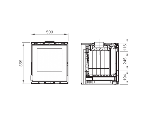 Каминная топка La Nordica Insert 50 Crystal