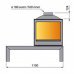 Отопительная печь Liseo Castiron LCI 5 G4 Table