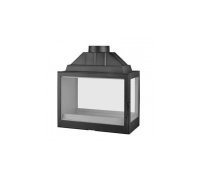Каминная топка Liseo Castiron LCI 7 GDFs, двусторонняя, с подводом внешнего воздуха