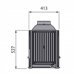 Каминная топка Liseo Castiron LCI 5 GDF, двусторонняя