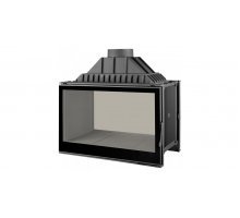 Каминная топка Liseo Castiron LCI 9 GDF BG, двусторонняя, черное стекло