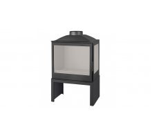 Отопительная печь Liseo Castiron LCI 5 GFR Stove, стекло справа