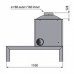 Отопительная печь Liseo Castiron LCI 5 GFL Table, стекло слева