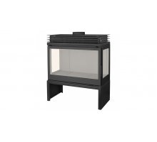 Отопительная печь Liseo Castiron LCI 9 GFLR Stove, два боковых стекла