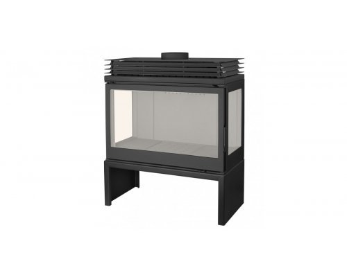 Отопительная печь Liseo Castiron LCI 9 GFLR Stove, два боковых стекла