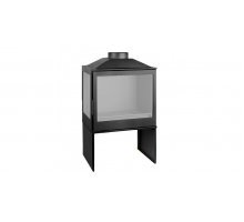 Отопительная печь Liseo Castiron LCI 5 GFL Stove, стекло слева