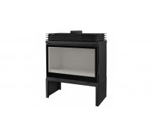 Отопительная печь Liseo Castiron LCI 9 GF BG Stove, черное стекло