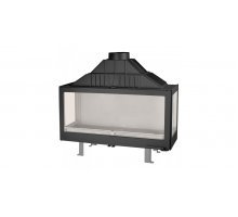 Каминная топка Liseo Castiron LCI 11 GFLR, два боковых стекла