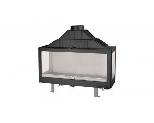 Каминная топка Liseo Castiron LCI 11 GFLR, два боковых стекла