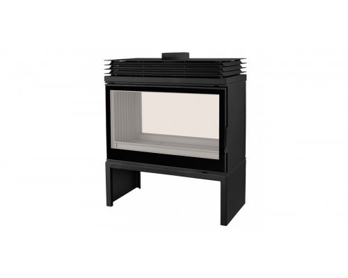 Отопительная печь Liseo Castiron LCI 9 GDF BG Stove, двусторонняя, черное стекло