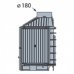 Каминная топка Liseo Castiron LCI 007 GFL, стекло слева