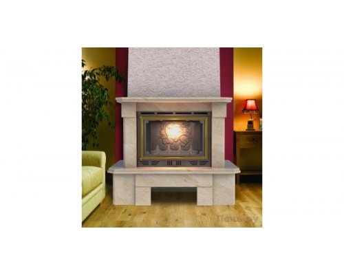 Каминная облицовка Madeira Luisa, Giallo полированный, мраморная балка, (угловая)