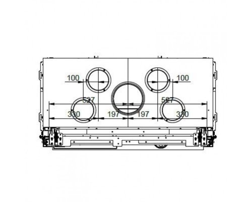 Каминная топка Palazzetti ECOMONOBLOCCO WT 16:9F V12