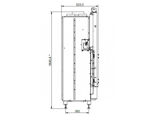Каминная топка Palazzetti ECOMONOBLOCCO WT 16:9F V12