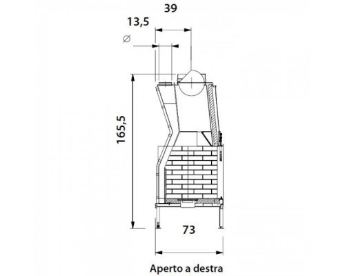 Каминная топка Palazzetti VENTILPALEX VPX 92