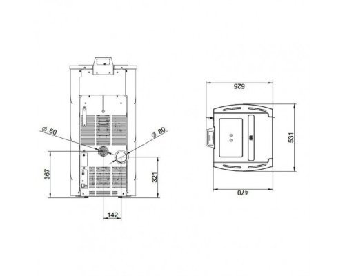 Отопительная печь Palazzetti Ecofire LIA 6 beige