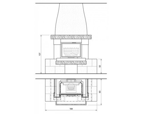Каминная облицовка Palazzetti Avignone