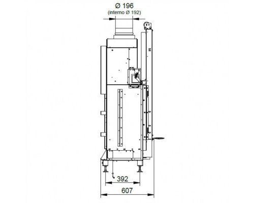 Каминная топка Palazzetti ECOMONOBLOCCO WT 66F N11