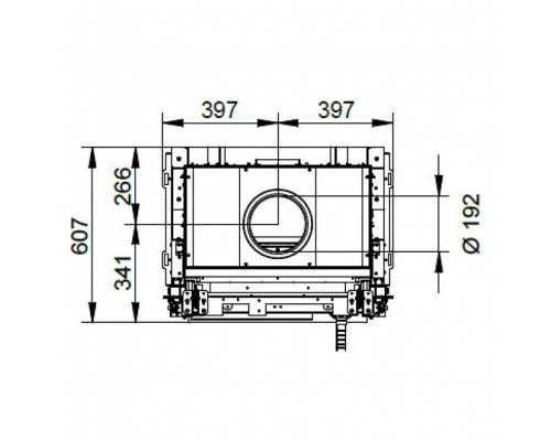 Каминная топка Palazzetti ECOMONOBLOCCO WT 66F N11