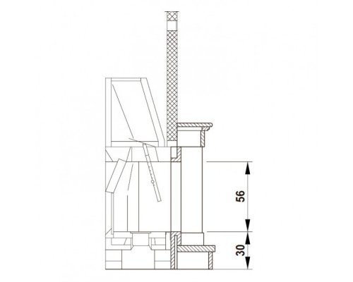 Мраморный портал Palazzetti Fiesole, Rosa Corallo, под Embl 78 V08 frontale