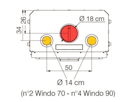 Каминная топка EdilKamin WINDO 70 N, bianco