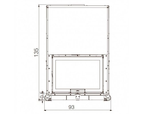 Каминная топка EdilKamin WINDO 70 N, bianco