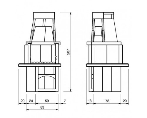 Барбекю Palazzetti PARENZO, с духовкой