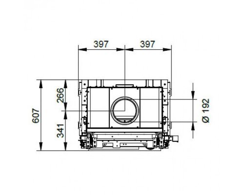 Каминная топка Palazzetti ECOMONOBLOCCO WT 66F N11E
