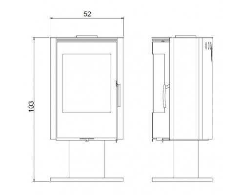 Отопительная печь Palazzetti AGNESE base