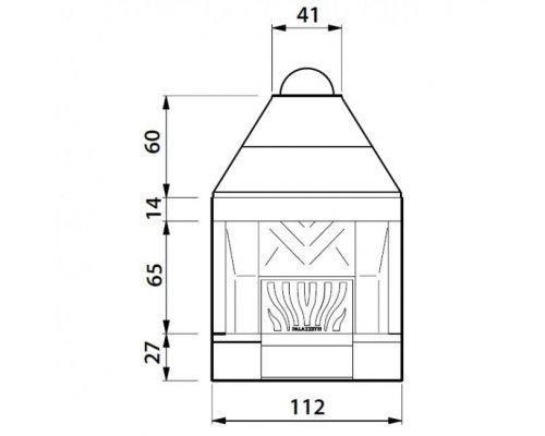 Каминная топка Palazzetti VENTILPALEX VPX 96