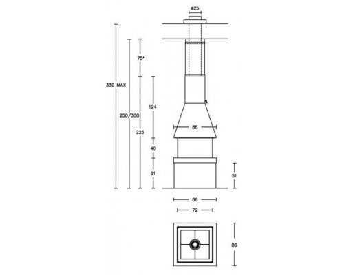 Каминная топка Piazzetta M360 Q