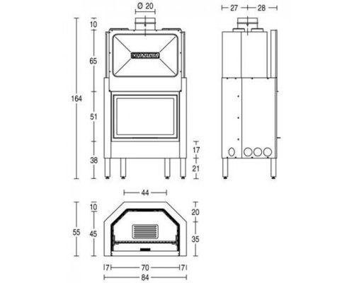 Каминная топка Piazzetta HT 600