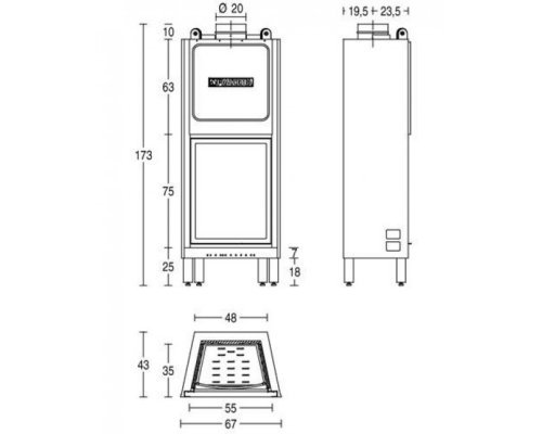 Каминная топка Piazzetta HT 650