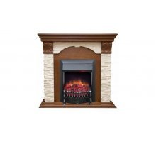 Каминокомплект RealFlame Dublin LUX STD/EUG AO с очагом Fobos s Lux BL/BR, Majestic s Lux BL/BR