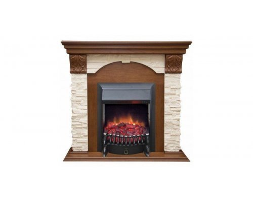 Каминокомплект RealFlame Dublin LUX STD/EUG AO с очагом Fobos s Lux BL/BR, Majestic s Lux BL/BR