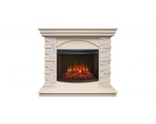 Каминокомплект Realflame Elford STD/EUG WT с очагом Evrika 25,5 LED