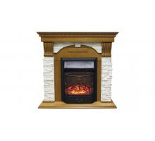 Каминокомплект Royal Flame Dublin арочный сланец белый с очагами Majestic FX / Fobos FX