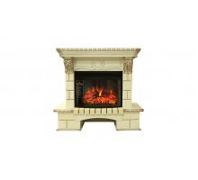 Каминокомплект Royal Flame Pierre Luxe шампань с очагом Dioramic 25 FX слоновая кость с патиной