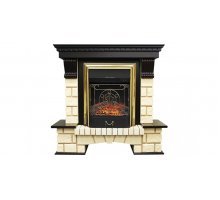 Каминокомплект Royal Flame Pierre Luxe шампань с очагами Majestic FX / Fobos FX