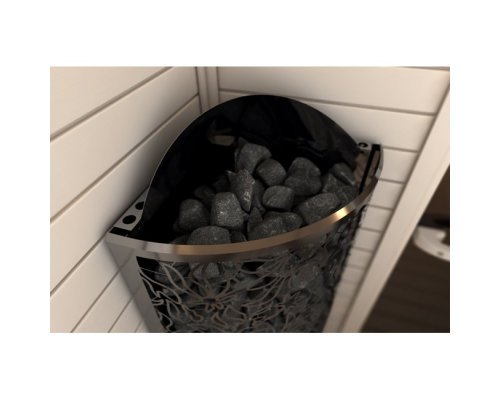 Электрическая печь SAWO DRAGONFIRE Heater King DRFT3-60NS-CNR-P-C (6 кВт, выносной пульт, угловая, нержавейка)