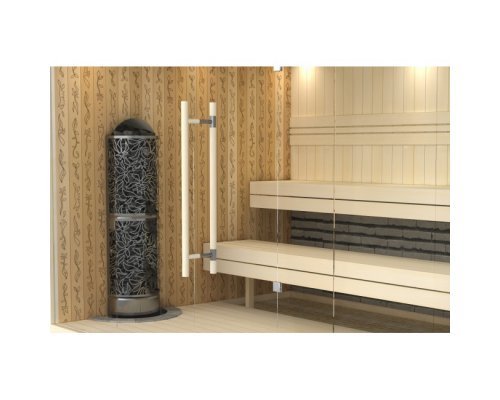 Электрическая печь SAWO DRAGONFIRE Heater King DRFT6-90NS-WL-P-C (9 кВт, выносной пульт, пристенная, нержавейка)