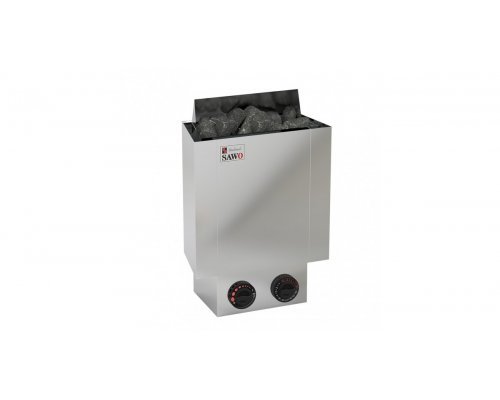 Электрическая печь SAWO NORDEX MINI NRMN-23NB-Z (2,3 кВт, встроенный пульт, внутри оцинковка, снаружи нержавейка)