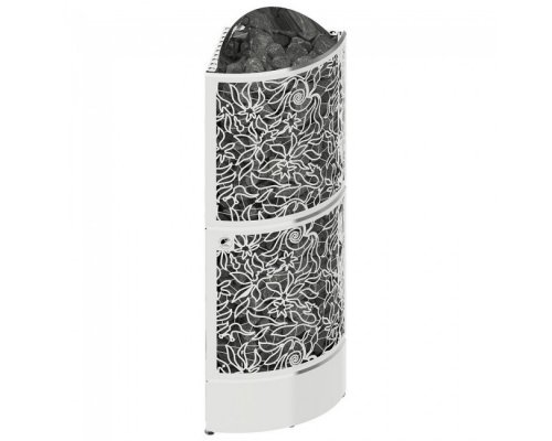 Электрическая печь SAWO DRAGONFIRE Heater King DRFT6-90NS-CNR-P-C (9 кВт, выносной пульт, угловая, нержавейка)