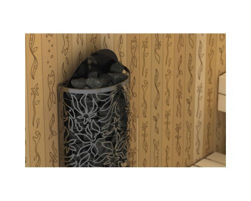 Электрическая печь SAWO DRAGONFIRE Heater King DRFT3-60NS-WL-P-C (6 кВт, выносной пульт, пристенная, нержавейка)