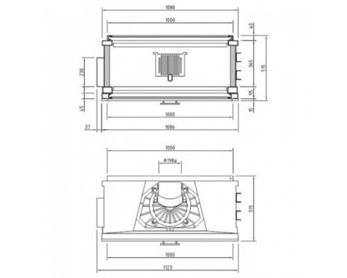 Каминная топка Schmid Lina FD 10045 h