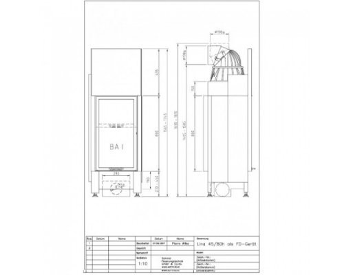 Каминная топка Schmid Lina FD 4580 h