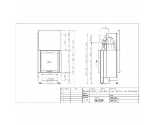 Каминная топка Schmid Lina FD 5545 h