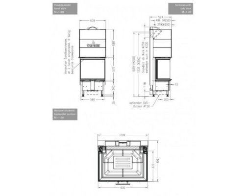 Каминная топка Spartherm Arte 3RL 60h 4S